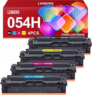 054H 054 Toner Cartridges Set Compatible for Canon 054 054H CRG-054H Toner | Work for Canon Color ImageCLASS MF644Cdw MF642Cdw LBP622Cdw MF641C Printer-054H CRG-054 054 High Yield Toner, 4-Pack of BCMY