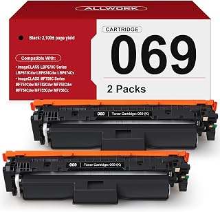 069 Black Toner Cartridge 2-Pack Replacement for Canon 069 069H MF753Cdw