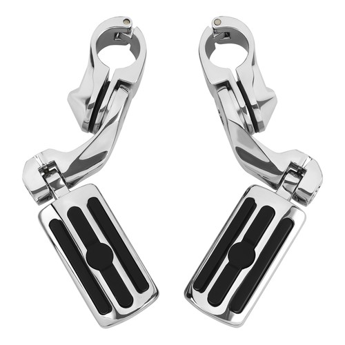 1-1/4" 1.25" Motorcycle Highway Crash Bar Foot Pegs Fit For Harley Touring