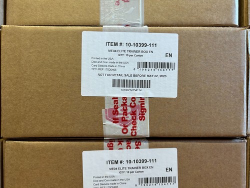 10 x ME04 Chaos Rising ELITE TRAINER BOX - Sealed CASE (Pokemon Cards)