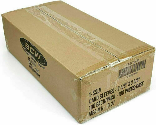 (10000) BCW Standard Soft Penny Card Sleeves | Case of 100 packs |