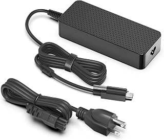 100W USB-C Charger with Top Screw Locking USB C Cable Compatible with Docking Station,POS Terminal,Monitor, Vision Cameras,Industry Camera, Video Support and Playback Equipment
