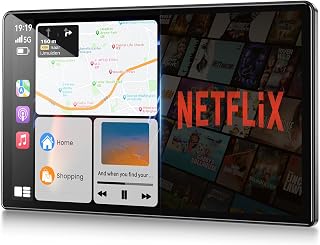 11.3" Wireless Carplay Screen for Car with N-etflix/YouTube/TikTok, Upgraded A-pple CarPlay & Android Auto Screen,Portable AI Magic Box with Backup Camera/Navigation/Voice Control,for All Vehicles