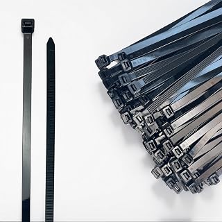 12 Inch Heavy Duty Cable Ties, Industrial Nylon Zip Ties 100 Pack &ndash; 120lb Tensile Strength, UV Resistant Self-Locking Wire Ties for Automotive, Construction & Outdoor Use