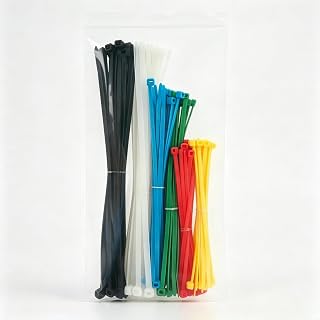 120Pcs 10+8+6Inch Cable Zip Ties, Assorted Sizes, Multi-Purpose Multi-Color Mix Packed Self-Locking Nylon Wire Ties, Colored Cable Ties for Home,Office,Garden,Workshop