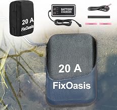 12V 20Ah Lithium-Ion Fish Finder Battery and Charger Kit, Compact for Kayak Marine, Compatible with Garmin,GPS & Most 12V Electronics,5-Year Warranty,Black