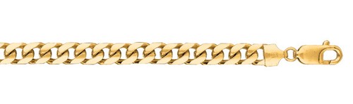 14k Solid Yellow Gold Miami Cuban Curb Link Mens Chain/Bracelet 8..5" 20 gr  6MM