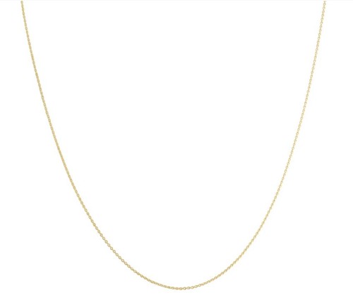 14k Yellow Gold 0.7 millimeters Cable Necklace (18 inches)