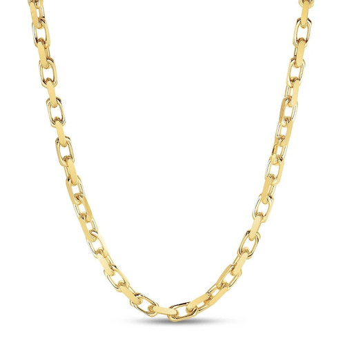 14k Yellow Gold 20" Solid Anchor Cable Link Mens Chain/Necklace 26 Grams 3.5MM