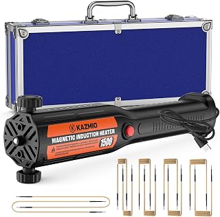 1500W Induction Heater Kit, 110V Magnetic Induction Heater with 10 Coils and Case, Nut Buster for Automotive Repair, Removing Rusted Bolts, Screws, and Gears,Orange