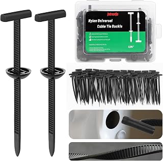 150PCS Nylon Universal Cable Tie Buckle, Quick Fix Heavy Duty Zip Ties with Pin & Button Design, Strong EasyUse Multipurpose Cable Tie Buckle Zip Tie for Car Daily Repair