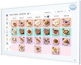 15.6" Digital Calendar Electronic Calendar for Chore Chart - Touchscreen Interactive Smart Display, Meal Planner, Auto-Sync Online iCloud Outlook, Digital Photo Frame, Wall Mountable Gifts for Mom Dad