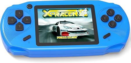 16 Bit Handheld Games for Kids Preloaded 220 Retro Video Games, Blue