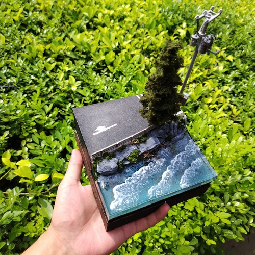 1:64 Scale Simulated Realistic Coastal Seaside Highway Scene Display Model Toy