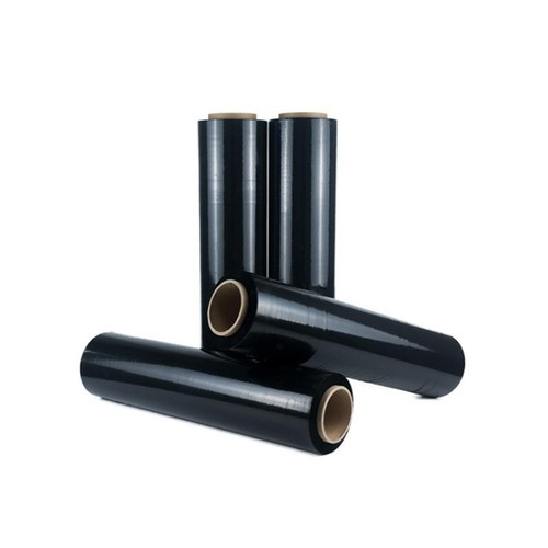 18" x 1500' 80 Gauge 4 Rolls Pallet Wrap Stretch Film Hand Shrink Wrap Black NEW