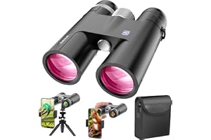18X50 High Powered Binoculars for Adults | Low Light Vision Binoculars with Upgraded Phone Adapter,Tripod and Tripod Adapter for Bird Watching,Travel,Sightseeing
