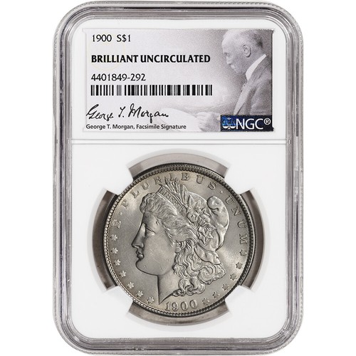 1900 US Morgan Silver Dollar $1 - NGC Brilliant Uncirculated