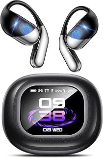198 Languages Real-Time AI Translation OWS Earbuds, Bluetooth 6.1 Translator Headphones with LCD Touch Case, 4-in-1 Translating Device for Travel Meetings Business Audifonos Traductores Ingl&eacute;s Espa&ntilde;ol