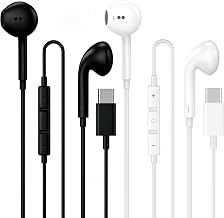 2 Pack [Apple MFi Certified] USB C Headphones Wired for iPhone 18 17 16 15