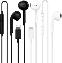 2 Pack [Apple MFi Certified] Wired Headphones for iPhone 14 13 12 Pro Max