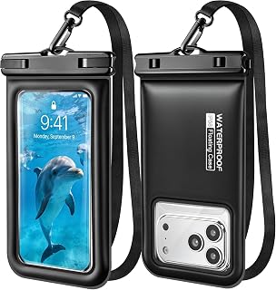 2 Pack Floating IP68 Waterproof Phone Pouch, Dry Bag Fits Phones up to 7.1" | Waterproof Phone Case,Responsive Touchscreen, Underwater Photos,for Swimming, Snorkeling, Beach Trips, Cruise , Kayak