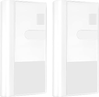 2 Pcs Clear Plastic Planner Cover, 8.03&times;7.78 Inches Transparent PVC Protector Sleeves, Heavy Duty Notebook & Weeks Planner Cover Protectors for Books