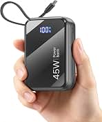 20000mAh 45W Fast Charging Portable Charger, 35% Smaller Travel Power Bank