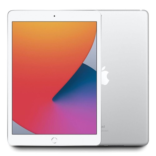 2020 Apple iPad 8 10.2" 32GB & WiFi Only (Silver) A2270 - w/1 Year Warranty