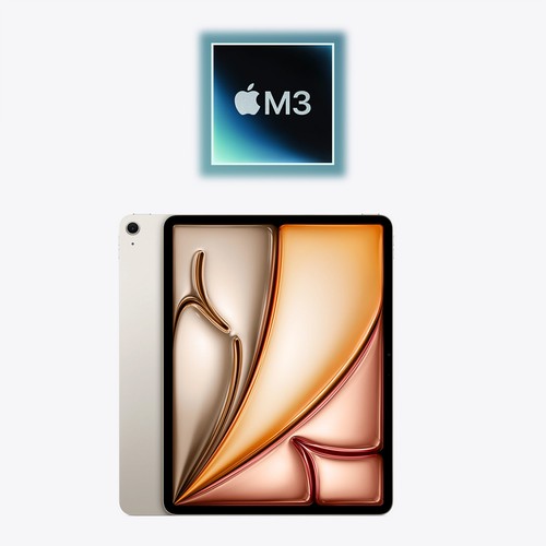 2025 Apple M3 iPad Air 7 13" 1TB WiFi Only (Starlight) 4CQ24LL/A w/Warranty