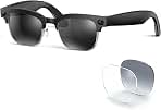 2026 AI Smart Glasses with Camera and Bluetooth,8MP 4K Camera Glasses,Supports AI Voice Control/Video/Photo/Audio Recording,Glasses with 133 Translation,Sunglasses Lenses+Photochromic for Men & Women