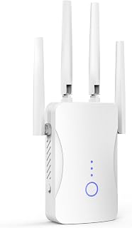 2026 WiFi Extender Signal Booster - 2.4GHz 300Mbps WiFi Booster for Home, Covers Up to 10999 Sq. Ft, Easy Setup, Ethernet Port & Access Point, Stable Internet Performance with 85+ Devices（White）