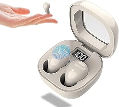 2026 Wireless Earbuds for Side Sleepers, Invisible Sleep Earbuds with Low Profile Design, Tiny Hidden Bluetooth Earphones for Small Ear Canals, Mini Earbuds for Sleeping, Deep Beign