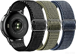 20mm Elastic Band Compatible with Garmin Vivoactive 6 5 3 Music Watch Bands, Forerunner 165/55/245/645 Bands, Quick Release Stretchy Strap Replacement for Men Women Girls