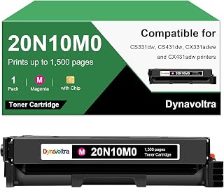 20N10M0 Magenta Toner Cartridge, with Chip, Standard Yield 1,500 Pages, Compatible for Lexmark CS331dw, CS431dw, CX331adwe, CX431adw Printers, 1-Pack