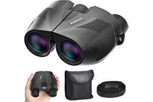 20x25 Compact Binoculars for Adults,High Powered Large Eyepiece Waterproof Binoculars,Easy Focus for Bird Watching,Hiking,Travel and Sport Games
