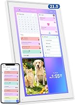 21.5 Inch Digital Calendar Wall Touch Screen, Smart Electronic Calendar with Digital Photo Frame, Family Planner & Chore Chart Reward System, Sync Google iCloud Outlook, Gift for Mom Women