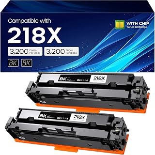 218X Black Toner Compatible for HP W2180X Black Toner Cartridge, 2 Pack