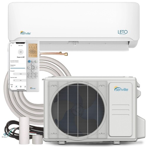 24000 BTU Ductless AC Mini Split Air Conditioner and Heat Pump 18.7 SEER 2 TON