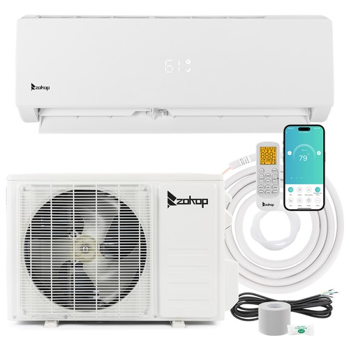 24000 BTU Mini Split 20 SEER2 INVERTER Air Conditioner Heat Pump 230V+Smart Wifi