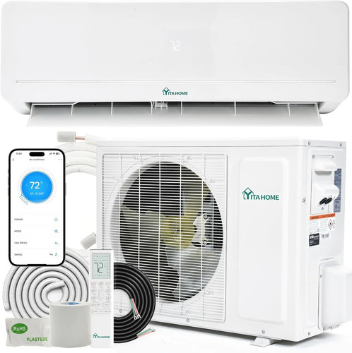 24000 BTU Mini Split AC Heat Pump 20 SEER2 230V Inverter WiFi Alexa 1500 Sq. Ft