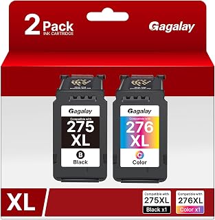 275XL 276XL Replacement for Canon 275 and 276 Ink cartridges | Work for TS3522 TR4720 TR4722 TS3520 TS3500 TR4700 TS3700 TS3720 TS3722 Printer