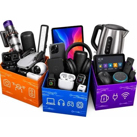 3 Cajas  Regalos Tecnologia/hogar/entretenimiento Aleatorio Blanco