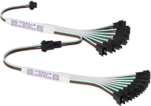 3 pin RGB WS2812B WS2811 16703 SK6812 WS2815 WS2813 IC TTL Amplifier 1 to 8/1 to 4 SPI Amplifier Signal Repeater for Full Color LED Strip (1 to 4)