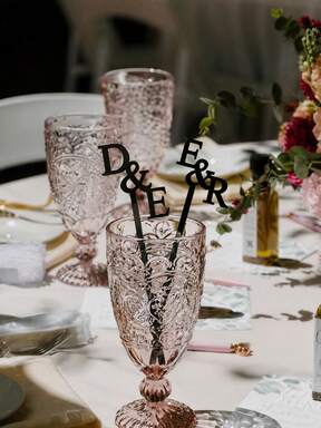 /30/50pcs Customized Name, Personalized Acrylic Drink Stirrers, Single Letter Cocktail Stirrers For Wedding & Party ,Forever Love, Mother's Day Gift, Anniversary Gift $6.28 3% OFF
