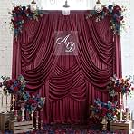 30ftx12ft Burgundy Backdrop Curtains for Parties, Wrinkle Free Polyester Burgundy Photo Backdrop Drapes 6 Panels 12 ft Long Back Drop Cloth for Wedding Birthday Photography Background Party