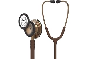 3M Littmann Classic III Monitoring Stethoscope, 5809, More Than 2X as Loud, Weighs Less, Stainless Steel Copper-Finish Chestpiece, 27" Chocolate Tube, Copper Stem and Headset