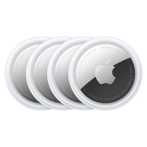 4 Pack Apple AirTag Location Tracker Silver White MX542AM/A