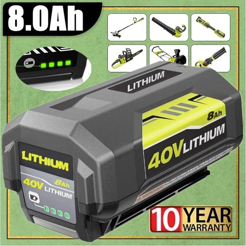 40V 8.0Ah Battery for Ryobi 40 Volt Lithium OP4050 OP40602 OP40261 OP4060 OP4030