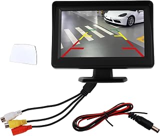4.3 Inch LCD Car Backup Camera Monitor Only,160° Adjustable Backup Camera Screen with Parking Guide Lines,Color Back up Cameras for Cars Monitor for Parking Assistance