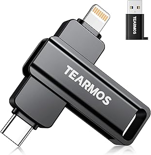 512GB Photo Stick for iPhone Flash Drive, Memory Stick Phone Storage for Photos and Videos Files Backup, Compatible with iPhone iPad Android PC, Plug & Play, No App Required (Gray)